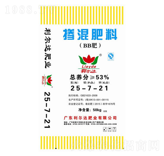 摻混肥料25-7-21-利爾達肥業(yè)