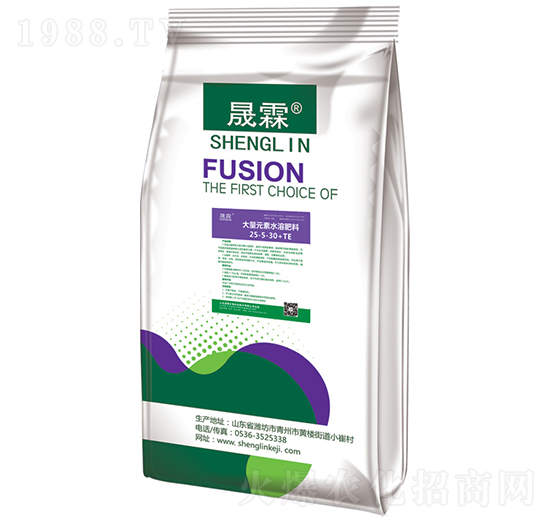 高氮高鉀型大量元素水溶肥料25-5-30+TE-晟霖生物