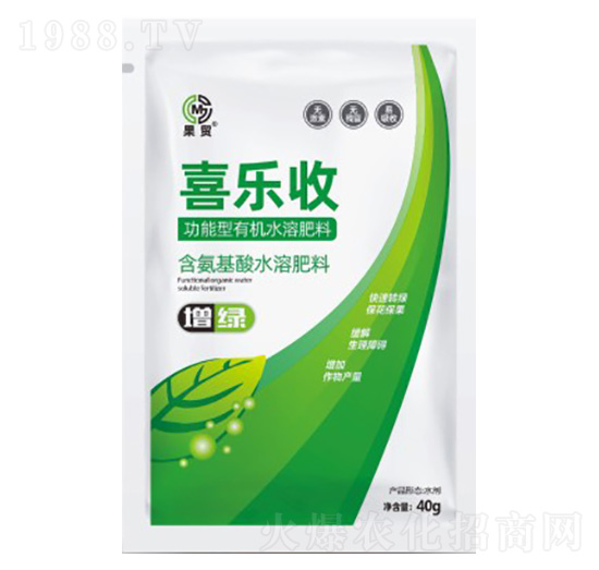 功能型有機水溶肥料-喜樂收-果茂生物