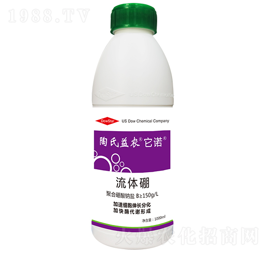 1000ml流體硼-它諾-陶氏益農(nóng)