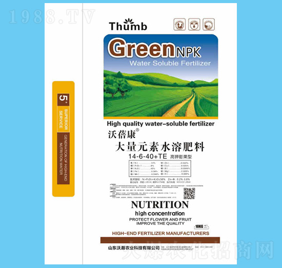 高鉀膨果型大量元素水溶肥料14-6-40+TE-沃蓓康-沃瀚農(nóng)業(yè)