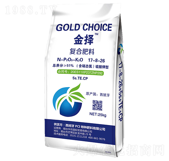 金澤復(fù)合肥料17-8-26-華農(nóng)國(guó)際