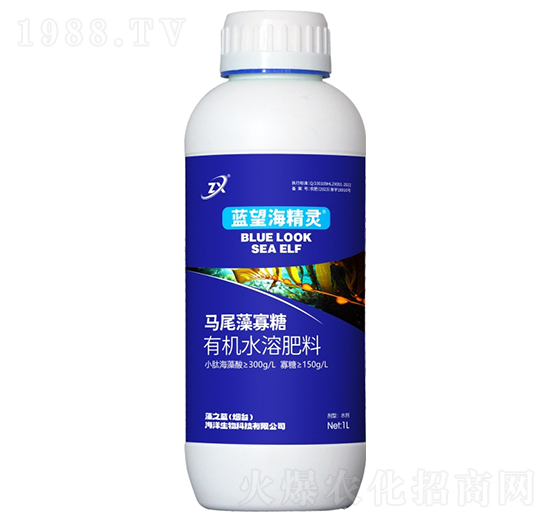 馬尾藻寡糖有機(jī)水溶肥料-藍(lán)望海精靈-藻之藍(lán)