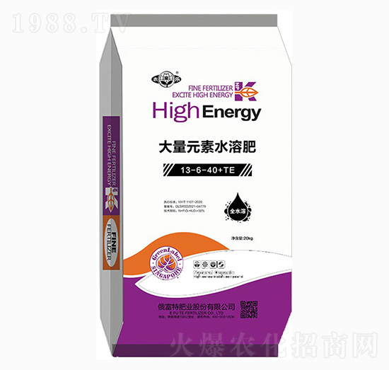 大量元素水溶肥料13-6-40+TE-農(nóng)來(lái)樂(lè)-俄富特肥業(yè)
