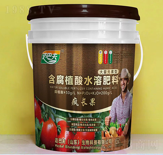 大量元素型含腐植酸水溶肥料-瘋長果-邁巴夫