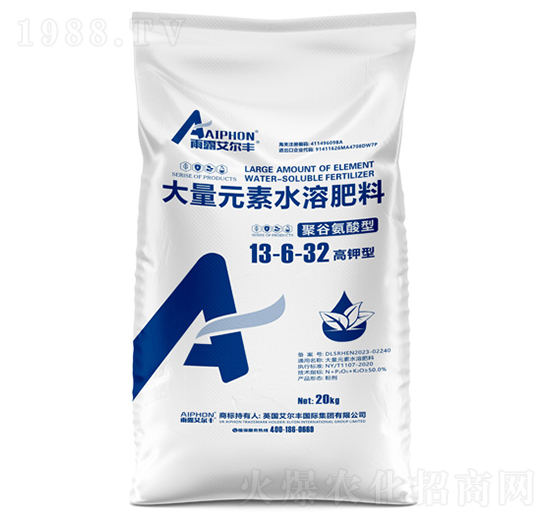 聚谷氨酸型大量元素水溶肥料13-6-32-雨露艾爾豐