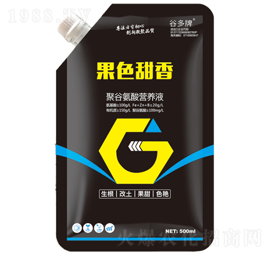 果色甜香聚谷氨酸營養(yǎng)液-根據(jù)地肥業(yè)