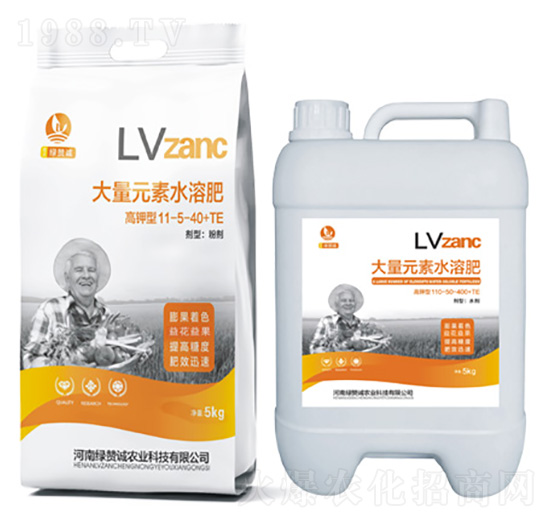 高鉀型大量元素水溶肥11-5-40+TE-綠贊誠農業(yè)