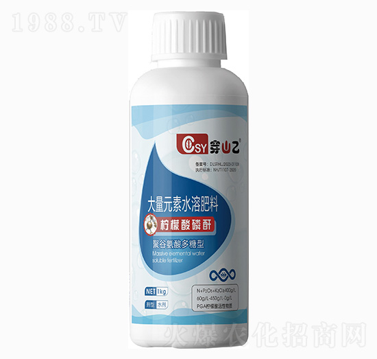 聚谷氨酸多糖型大量元素水溶肥料-檸檬酸磷酐-穿山乙-杜斯農(nóng)