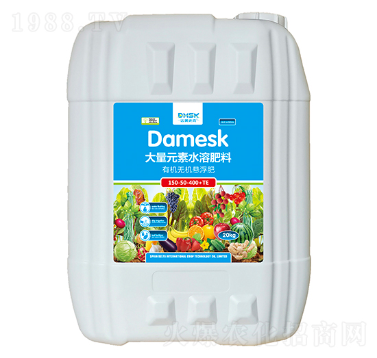 有機無機懸浮水溶肥料150-50-400+TE-達美史克