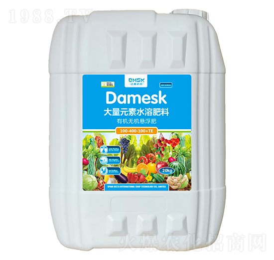有機無機懸浮水溶肥料100-400-100+TE-達(dá)美史克