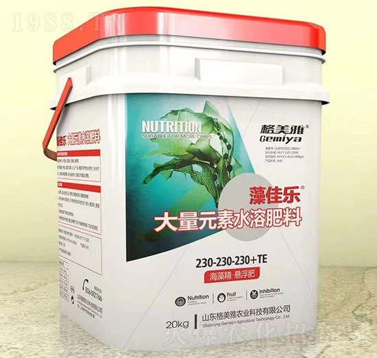 藻佳樂(lè)大量元素水溶肥料230-230-230+TE-格美雅