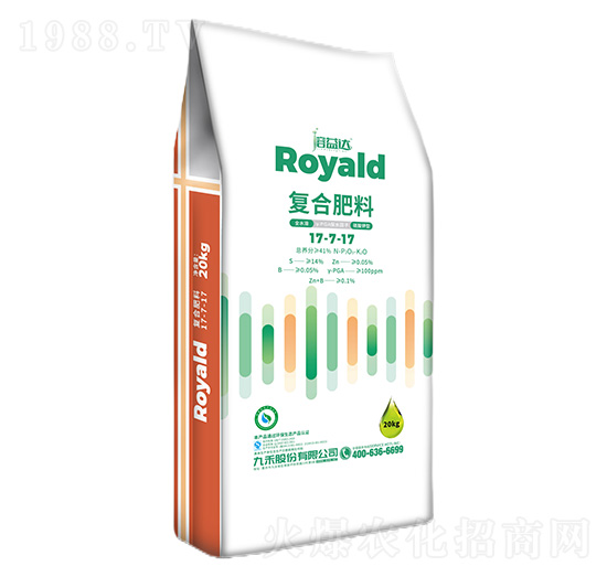 復合肥料17-7-17-溶益達-九禾