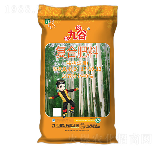 桉樹適用復(fù)合肥料17-10-13-九谷-九禾