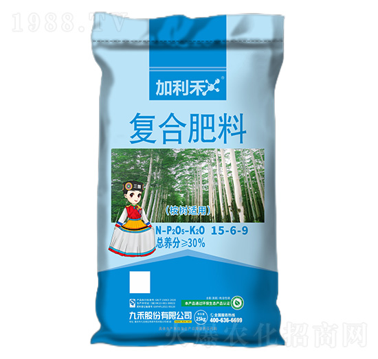 桉樹(shù)適用復(fù)合肥料15-6-9-加利禾-九禾