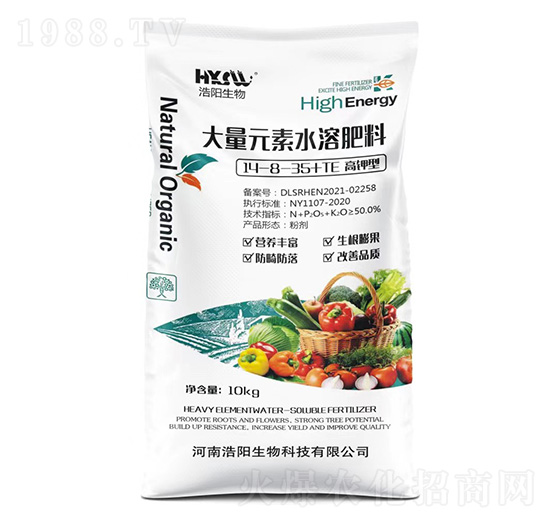 高鉀型大量元素水溶肥料14-8-35+TE-浩陽(yáng)生物