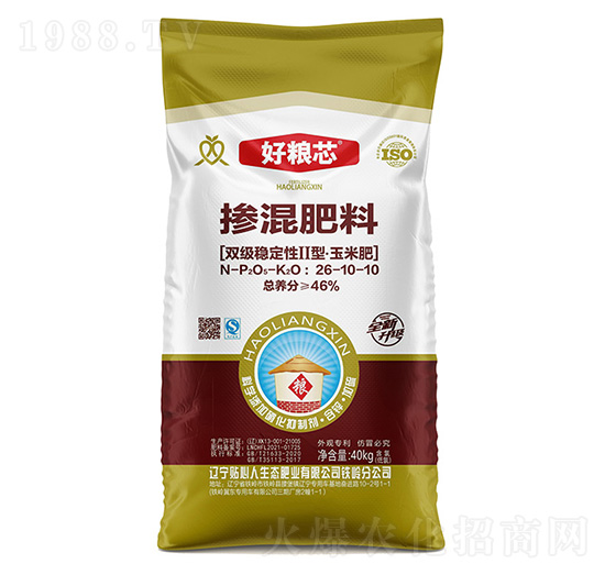 雙級(jí)穩(wěn)定性II型·玉米專(zhuān)用摻混肥料26-10-10-好糧芯-貼心人肥業(yè)