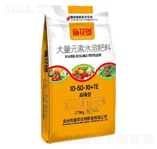高磷型大量元素水溶肥料10-52-10+TE-施花郎-鑫榮生物
