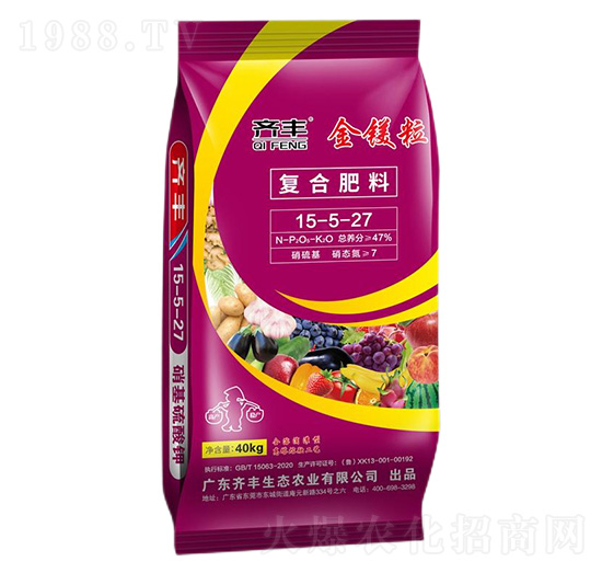 硝硫基復(fù)合肥料15-5-27-金鎂粒-齊豐農(nóng)業(yè)