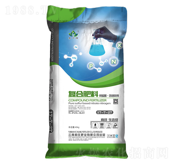 高塔純硫基·含硝氮復(fù)合肥料17-7-27-果葉神-和莊肥業(yè)