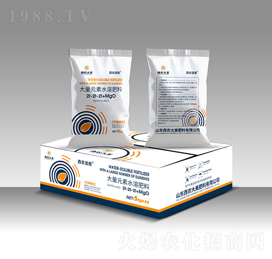 大量元素水溶肥料21-21-21+MgO-西農(nóng)潤雨-西農(nóng)大美