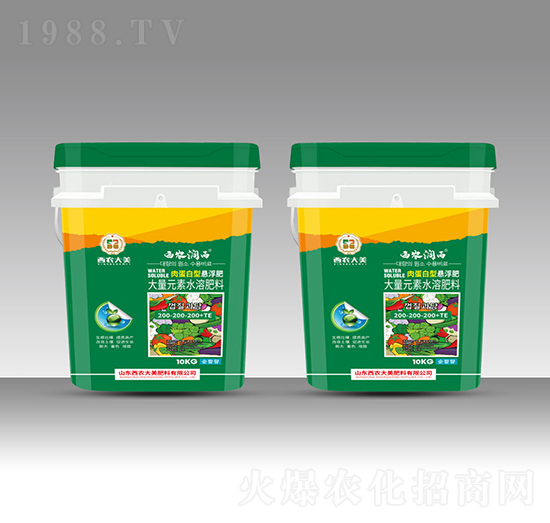 肉蛋白型懸浮大量元素水溶肥200-200-200+TE-西農(nóng)潤(rùn)雨-西農(nóng)大美