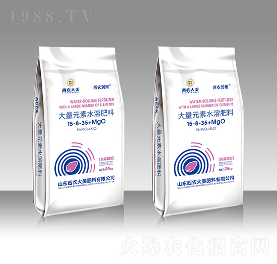 大量元素水溶肥料15-8-35+MgO-西農(nóng)潤(rùn)雨-西農(nóng)大美