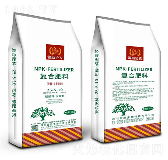 提苗促長型復合肥料25-5-10-雷勵生物