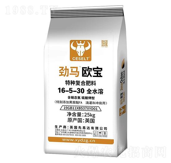 歐寶復合肥料16-5-30+FA-歐美特肥