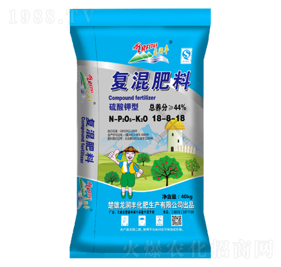 硫酸鉀型復(fù)混肥料18-8-18-龍潤(rùn)豐