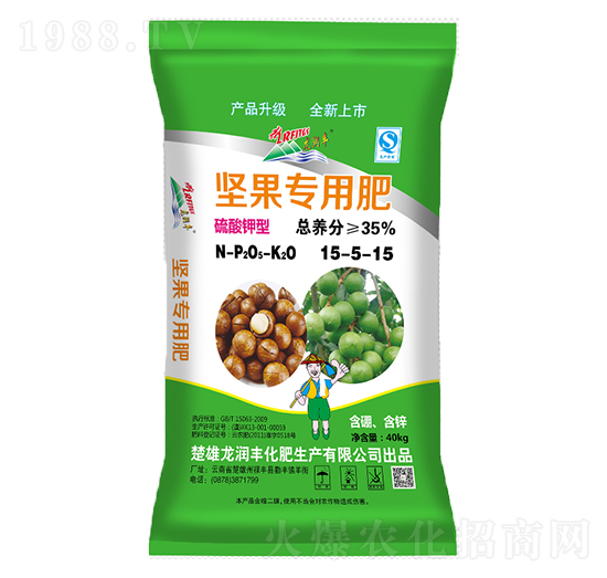 堅果專用肥15-5-15-龍潤豐