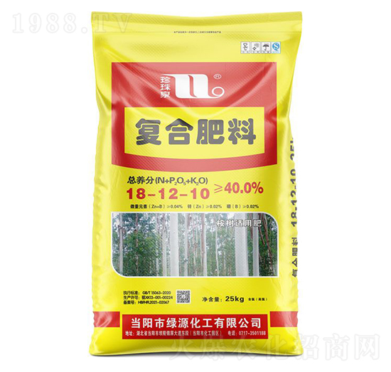 桉樹適用復(fù)合肥料18-12-10-珍珠泉-華強(qiáng)化工集團(tuán)