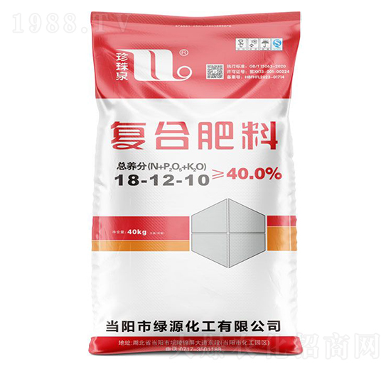 40kg復(fù)合肥料18-12-10-珍珠泉-華強化工集團(tuán)