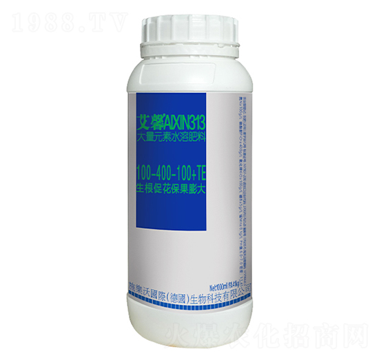 大量元素水溶肥料100-400-100+TE-艾馨-金波爾