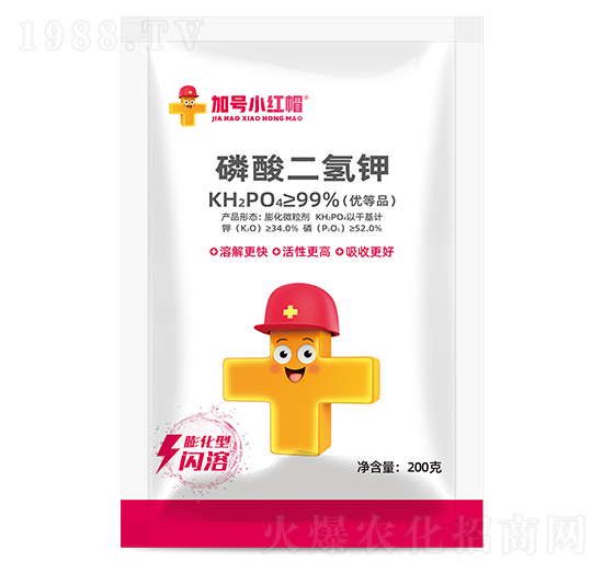 膨化型磷酸二氫鉀200克-加號小紅帽