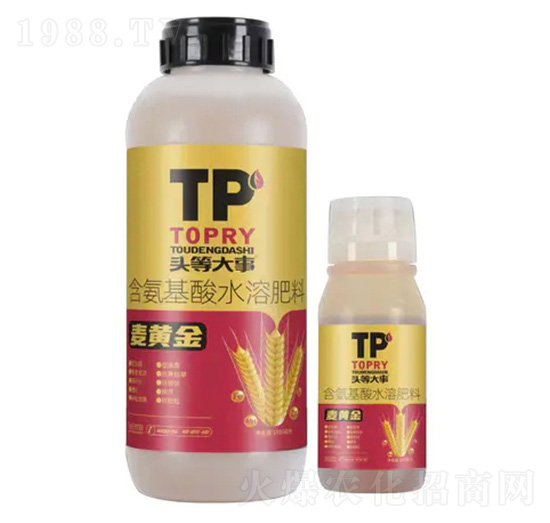 含氨基酸水溶肥料-麥黃金-頭等大事-佳田生物