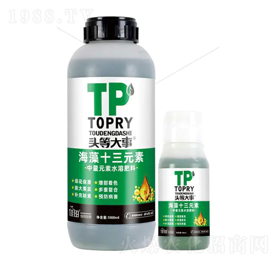 中量元素水溶肥料-海藻十三元素-頭等大事-佳田生物