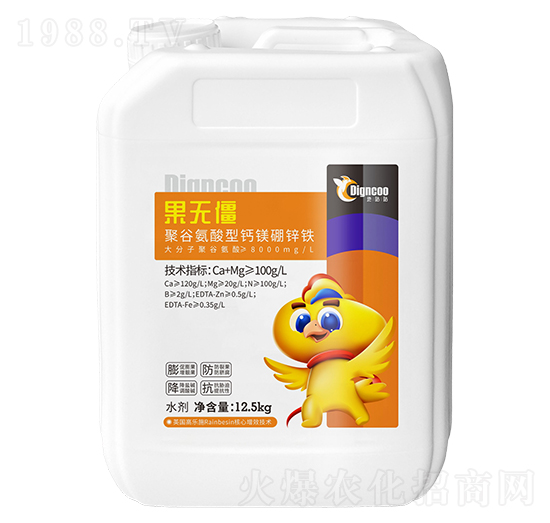 聚谷氨酸型鈣鎂硼鋅鐵-果無僵-地咕咕生物