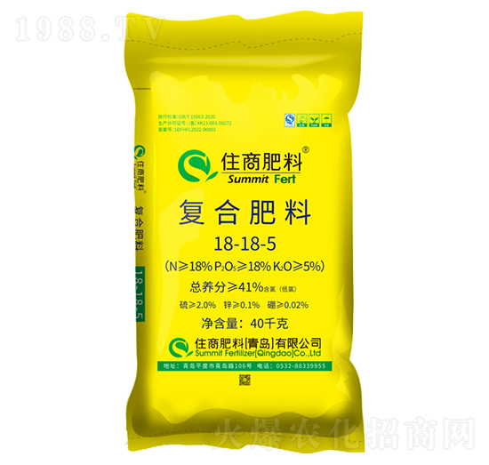 氯化鉀型復(fù)合肥料18-18-5-住商肥料