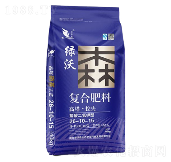 磷酸二氫鉀型復合肥料26-10-15-綠沃森
