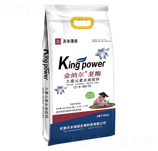 大量元素水溶肥12-6-40+TE-金納爾復(fù)酶-天隆農(nóng)業(yè)