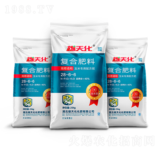 高塔造粒復合肥料28-6-6-雄天化