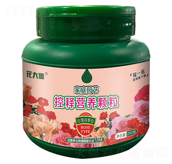 玫瑰月季型家庭園藝控釋營養(yǎng)顆粒-花大帥-綠沃肥業(yè)
