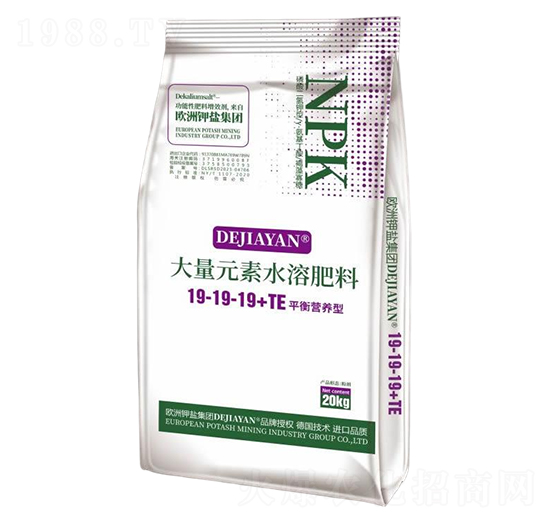 平衡營(yíng)養(yǎng)型大量元素水溶肥料19-19-19+TE-德鉀鹽國(guó)際