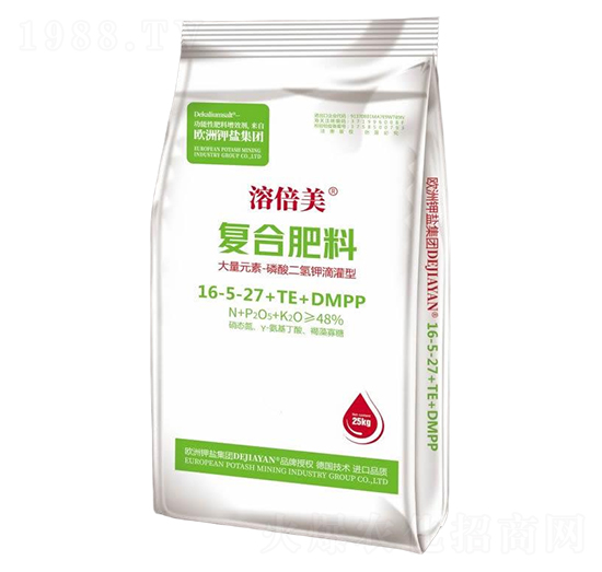 磷酸二氫鉀滴灌型大量元素復(fù)合肥料16-5-27+TE+DMPP-溶倍美-德鉀鹽國(guó)際