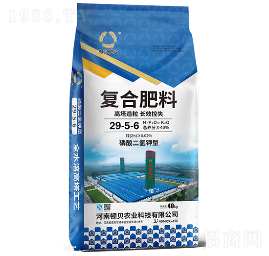 高塔造粒長效控失復(fù)合肥料29-5-6-頓貝肥業(yè)