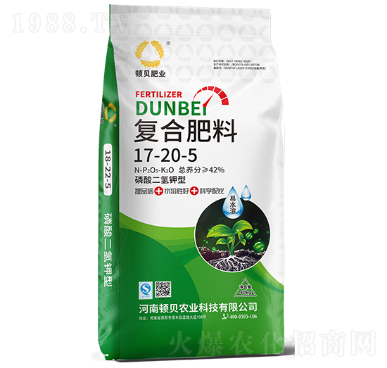磷酸二氫鉀型復(fù)合肥料17-20-5-頓貝肥業(yè)