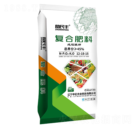 純硫酸鉀復合肥料12-18-15-助民豐-中億農(nóng)業(yè)