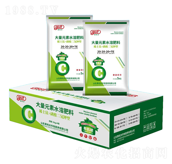 大量元素水溶肥料21-21-21+TE（箱）-果利夫