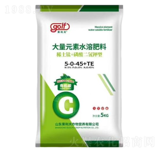 大量元素水溶肥料5-0-45+TE-果利夫